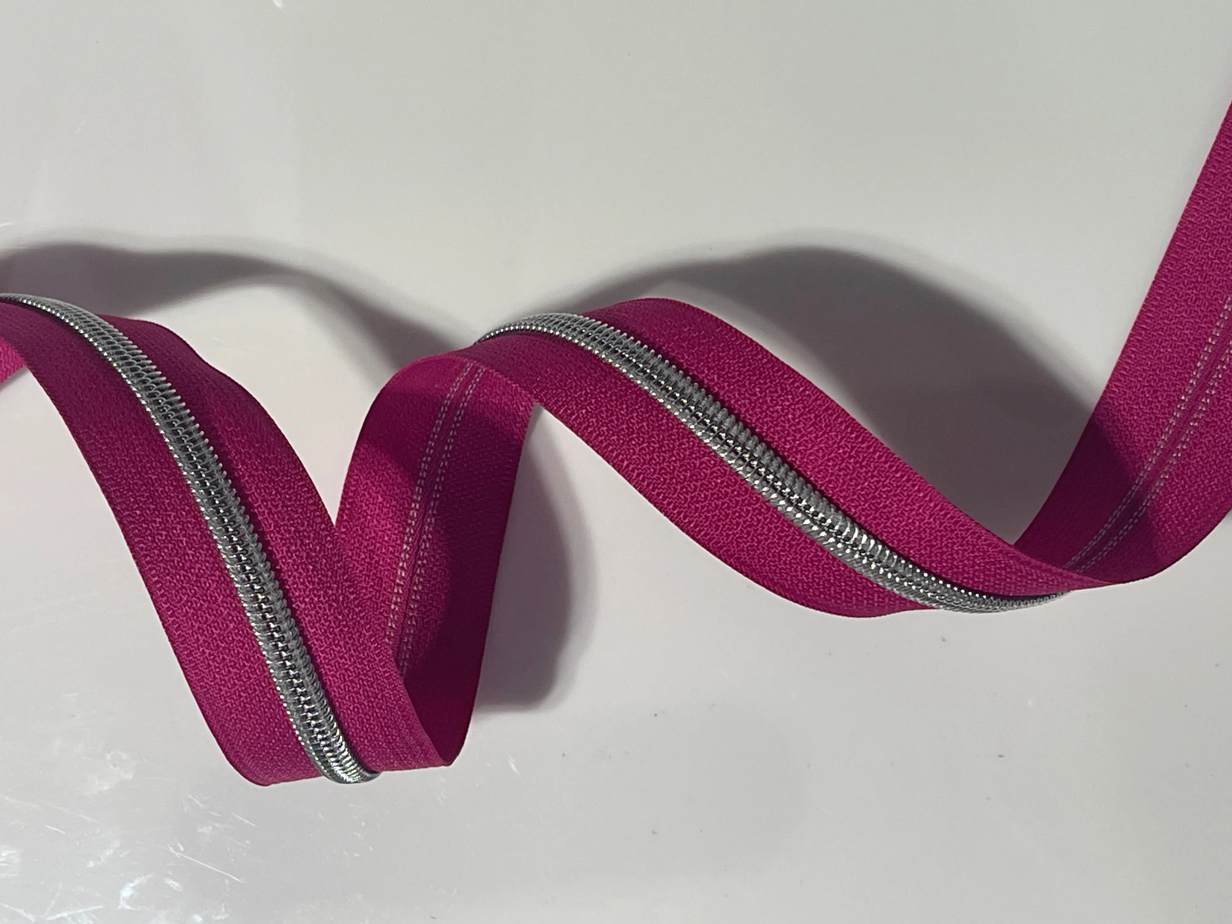 #5 Zipper Tape - 3 yard cut - Magenta