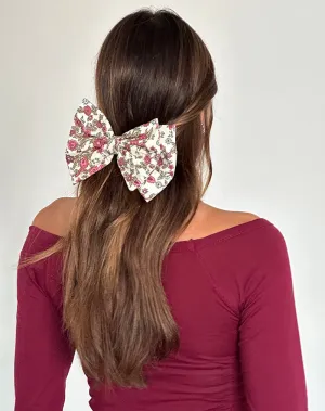 Acar Bow Clip in Vintage Bloom