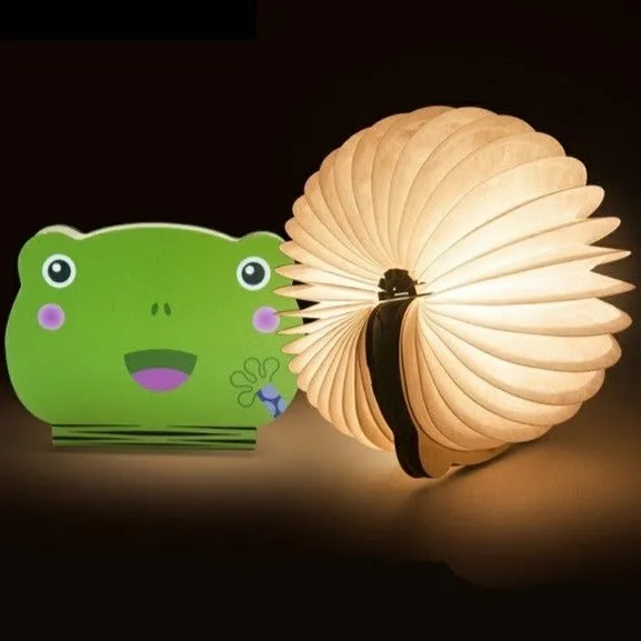 Animals Led Night Light Portable Foldable USB Book Lamp for Kid's Room