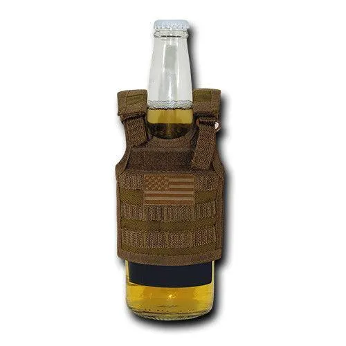 Beer Soda Water Can Bottle Cooler Carrier Insulator Tactical Vest Molle 16Oz