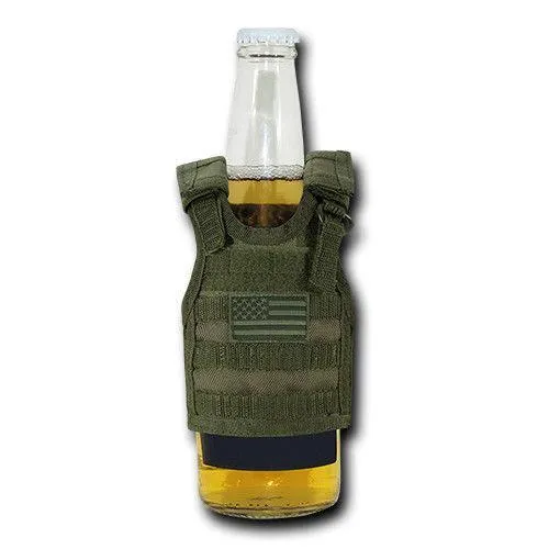 Beer Soda Water Can Bottle Cooler Carrier Insulator Tactical Vest Molle 16Oz