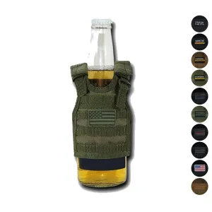 Beer Soda Water Can Bottle Cooler Carrier Insulator Tactical Vest Molle 16Oz