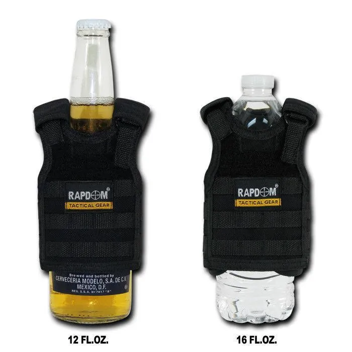 Beer Soda Water Can Bottle Cooler Carrier Insulator Tactical Vest Molle 16Oz