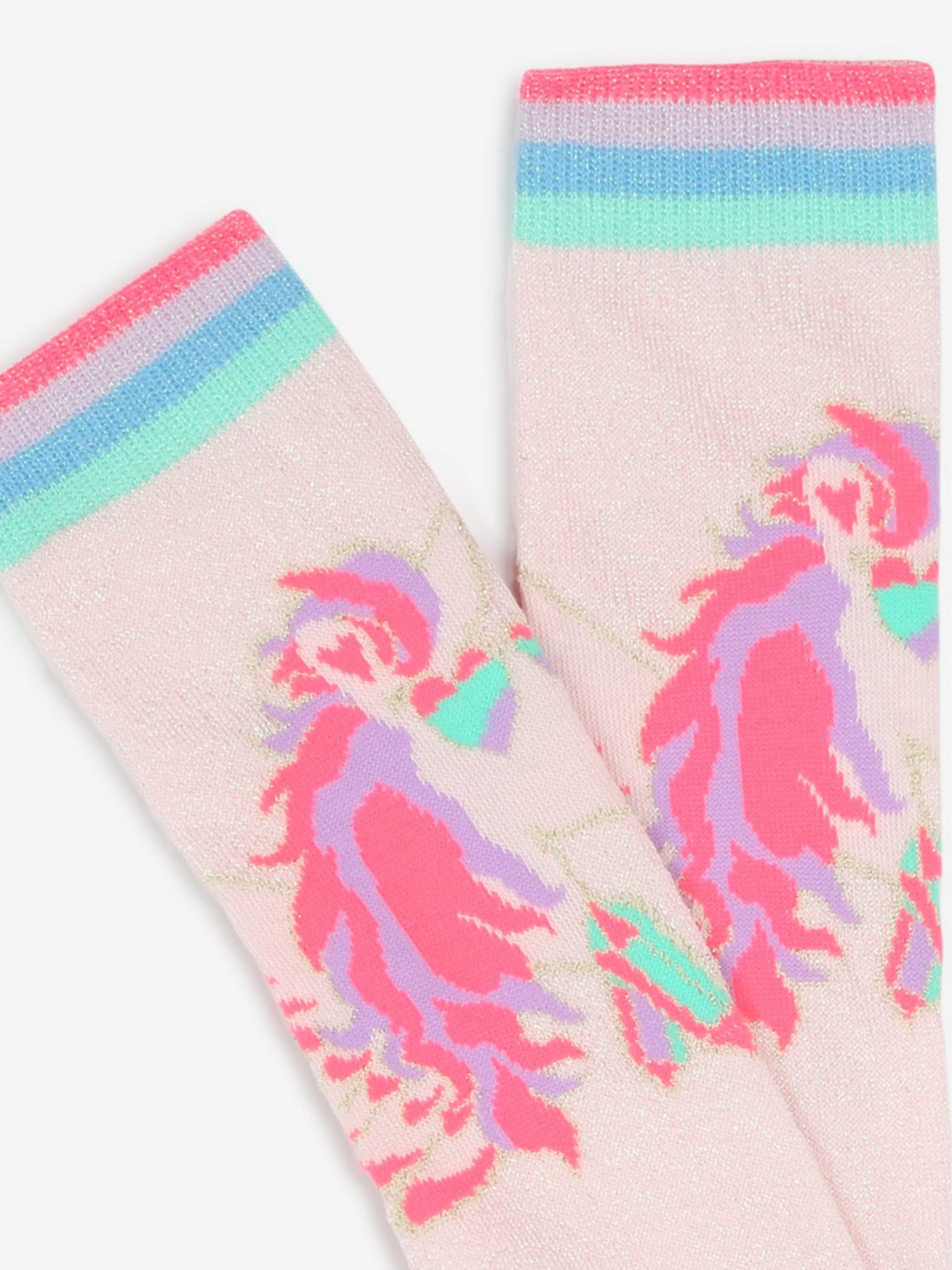 Billieblush Girls Pegasus High Socks in Pink