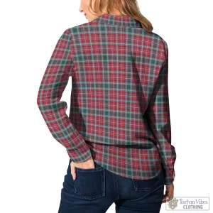 British Columbia Province Canada Tartan Women's Casual Shirt