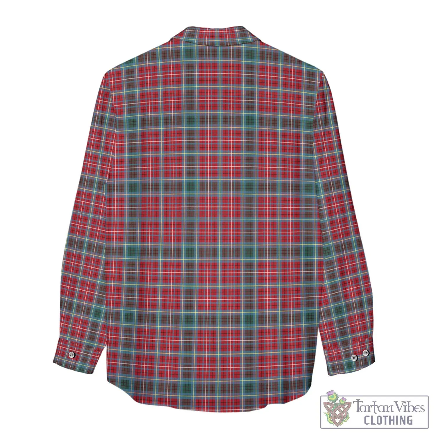 British Columbia Province Canada Tartan Women's Casual Shirt