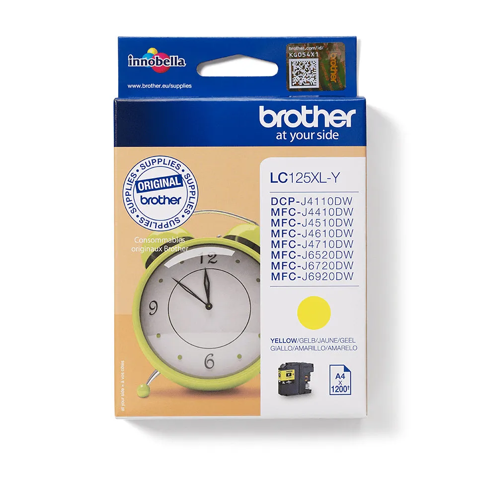 Brother Lc125xly - Super High Yield - Yellow - Original - Ink Cartridge