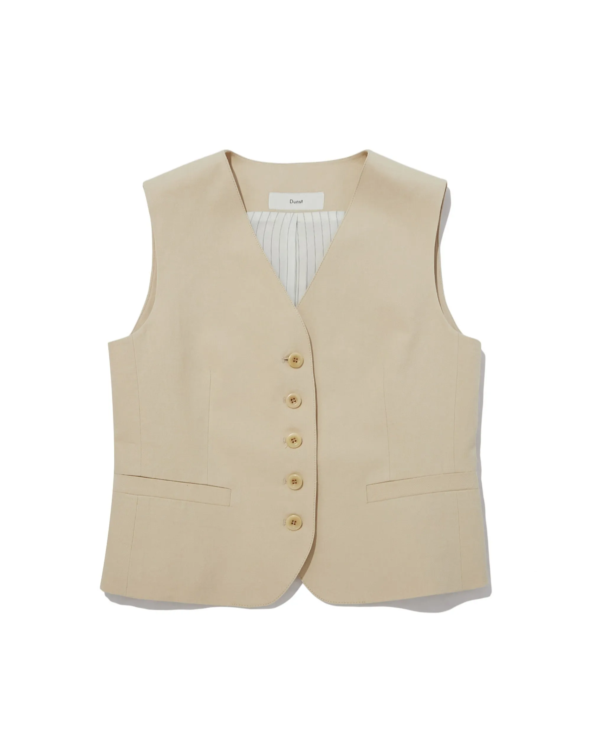 COTTON LINEN VEST