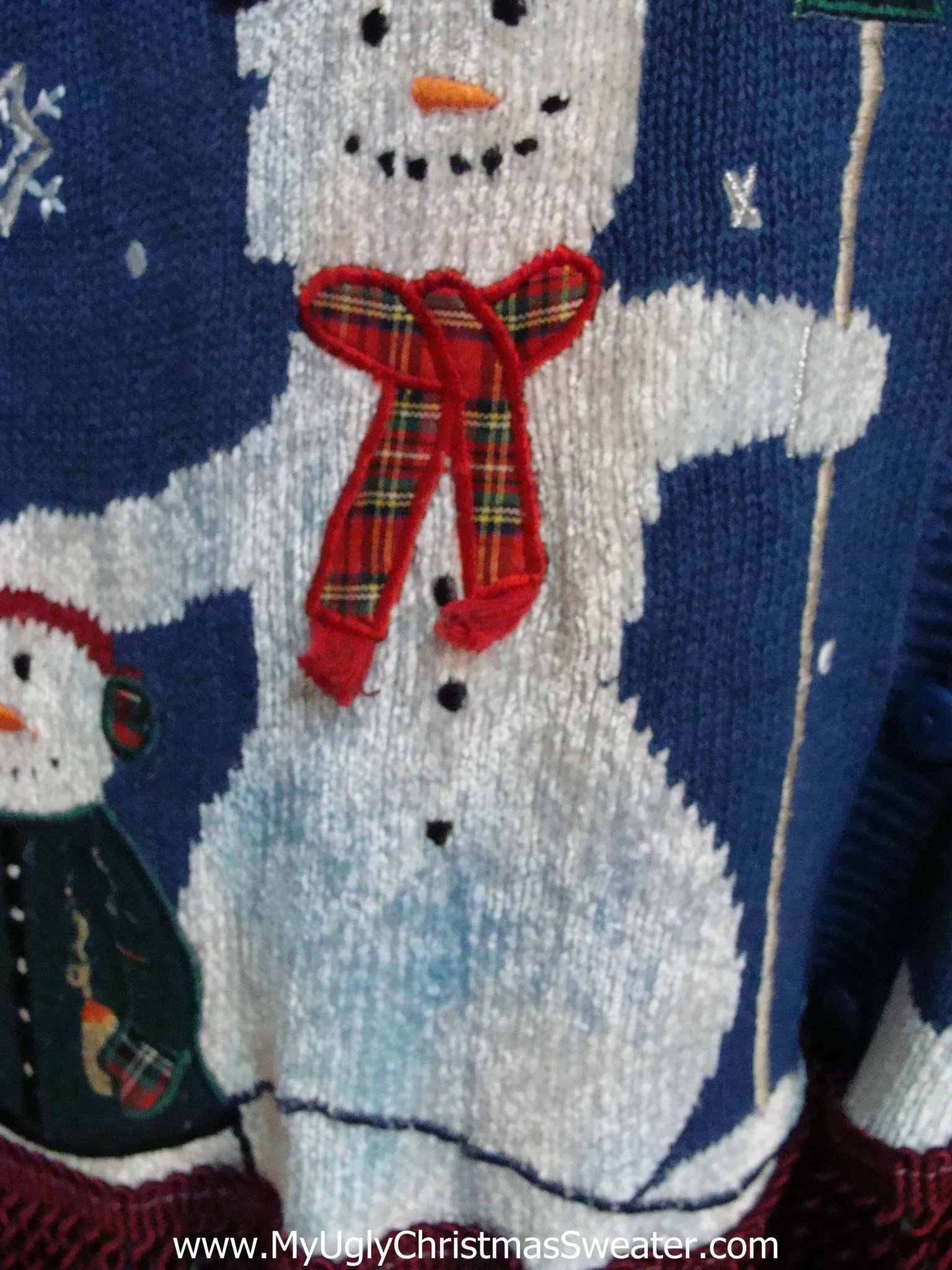 Crazy Snowmen Ugly Christmas Sweater Vest