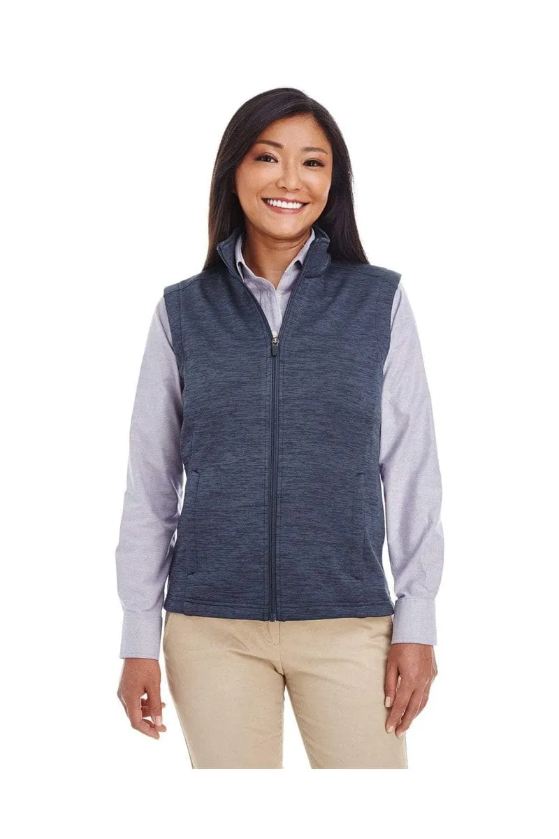 Devon & Jones DG797W: Ladies' Newbury Melange Fleece Vest