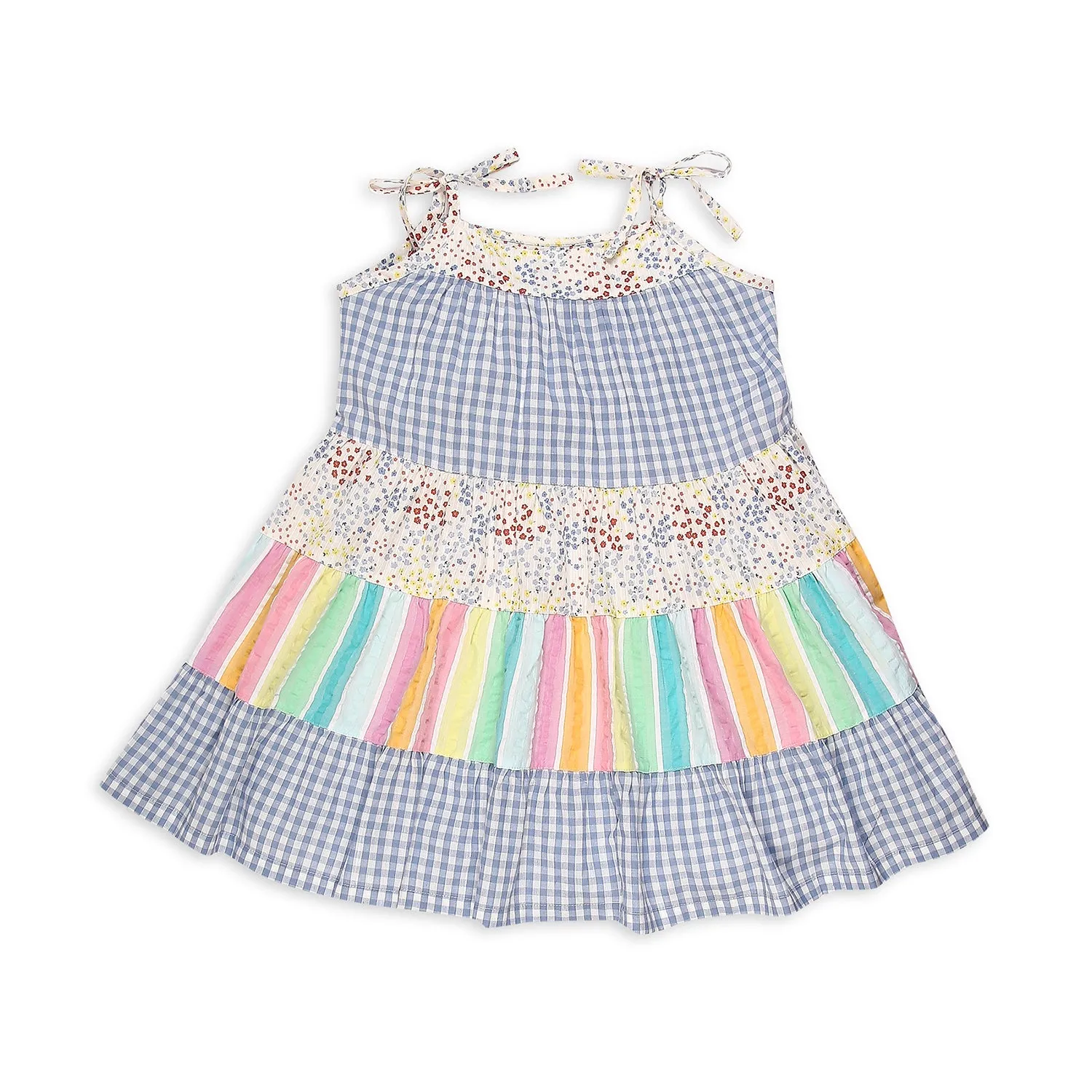 Gingham Checks Mix And Match Dress