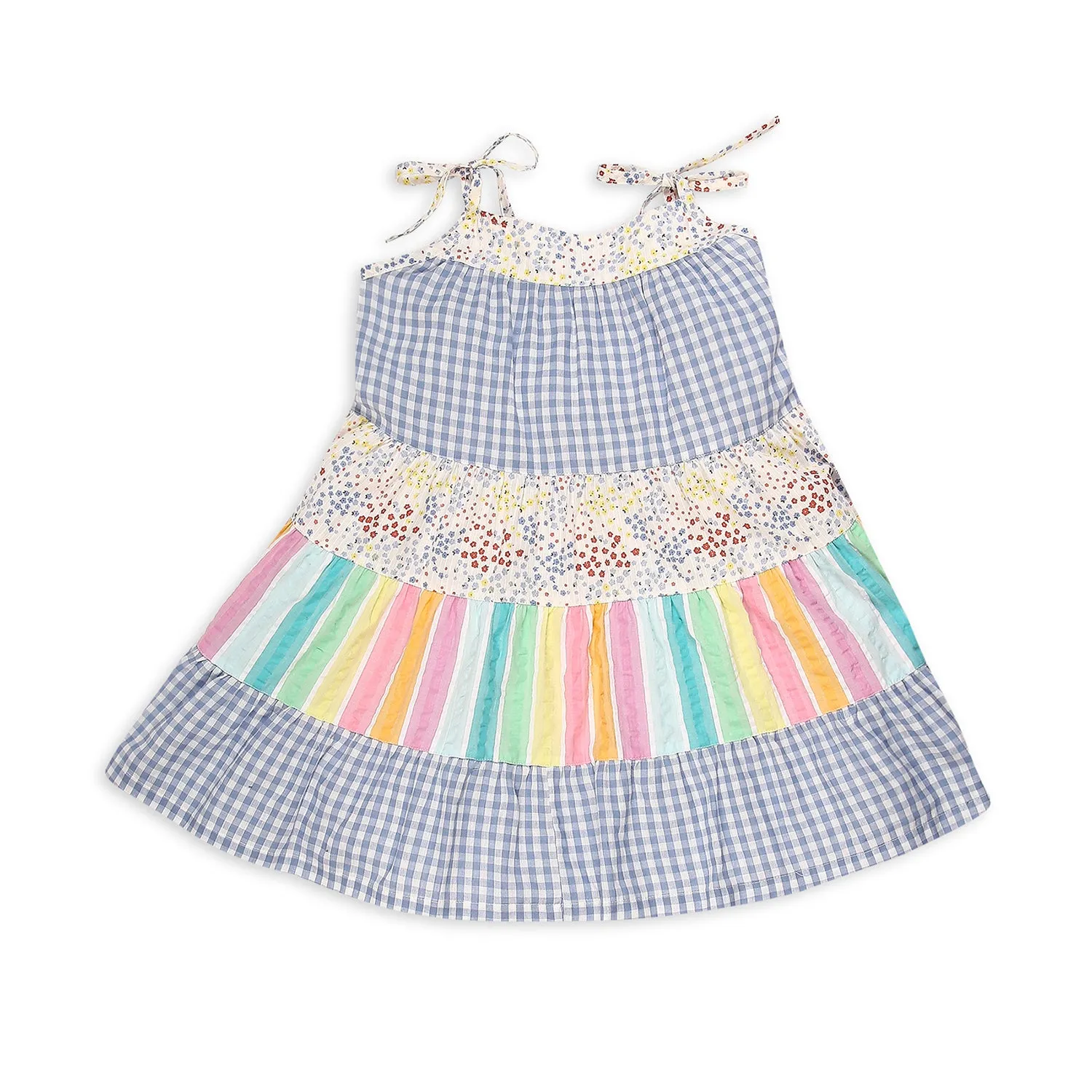 Gingham Checks Mix And Match Dress