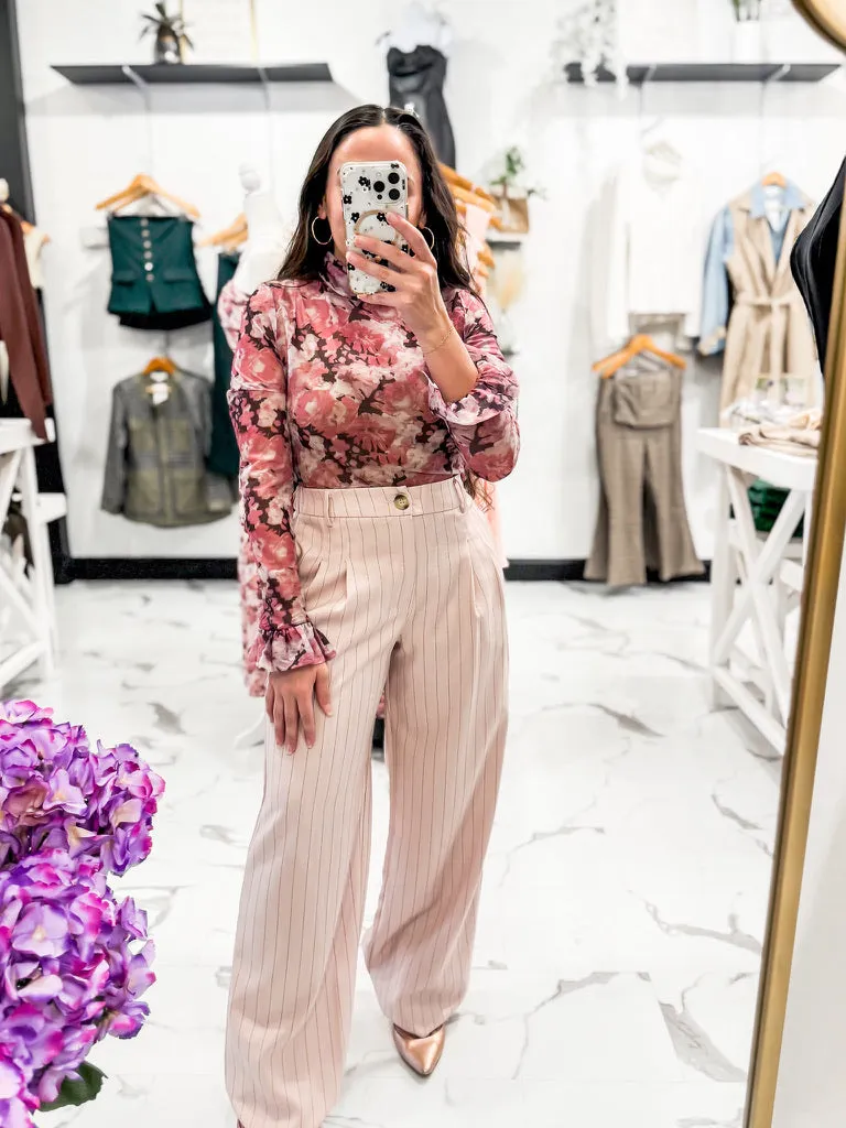 Good Graces Wide Leg Trousers (Soft Pink)