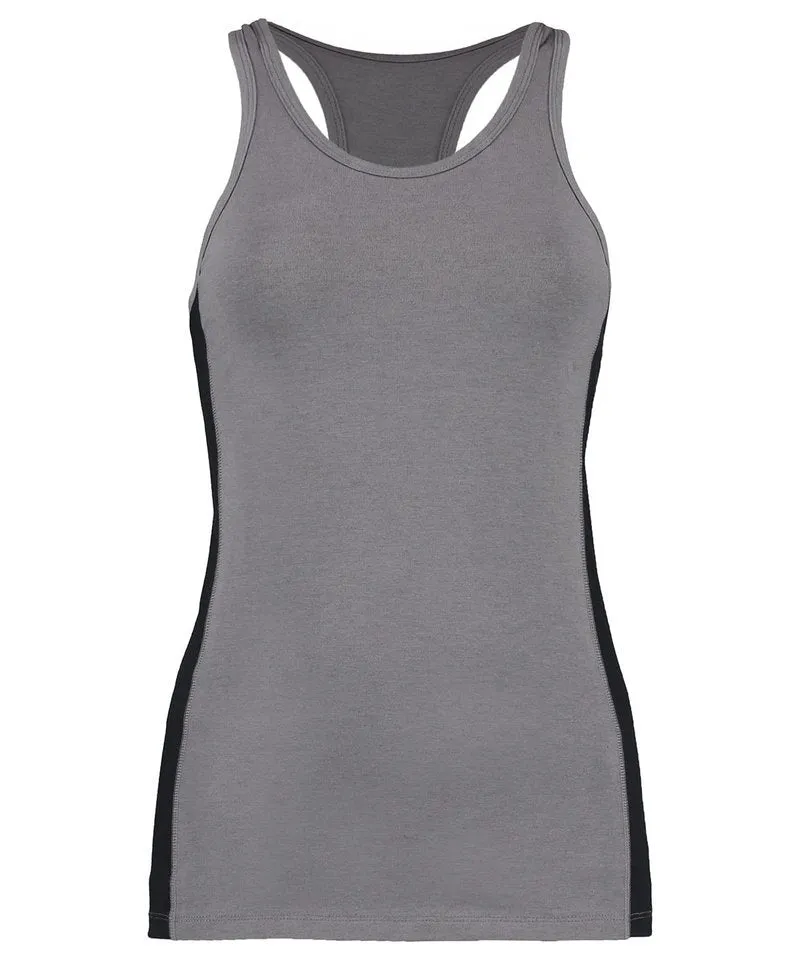 Grey Melange/Black - Gamegear® racerback vest