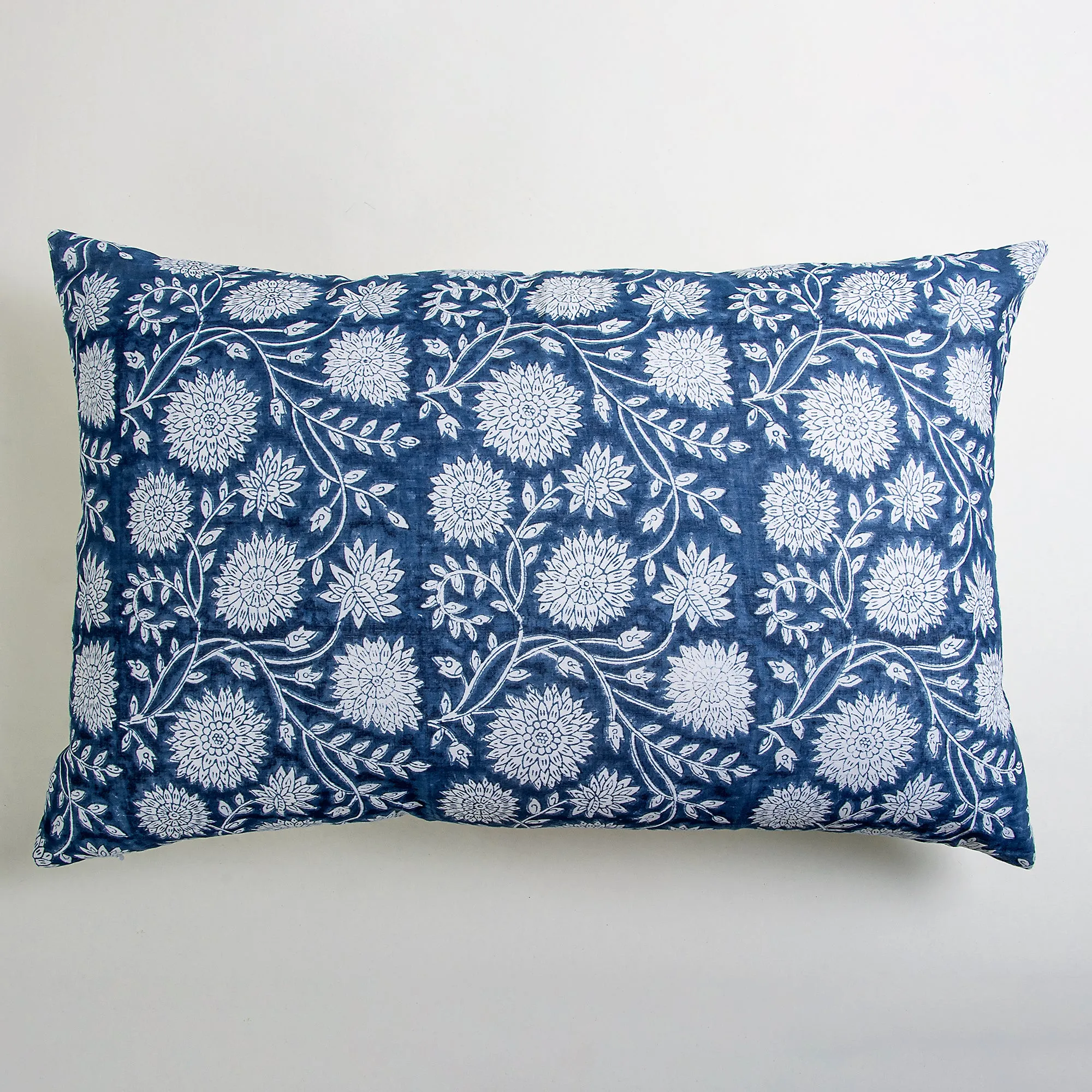 Hand Block Cotton Reversible Printed Pillow Cover