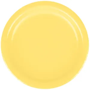 Light Yellow Round Lunch Dessert Plates 7" | 24ct