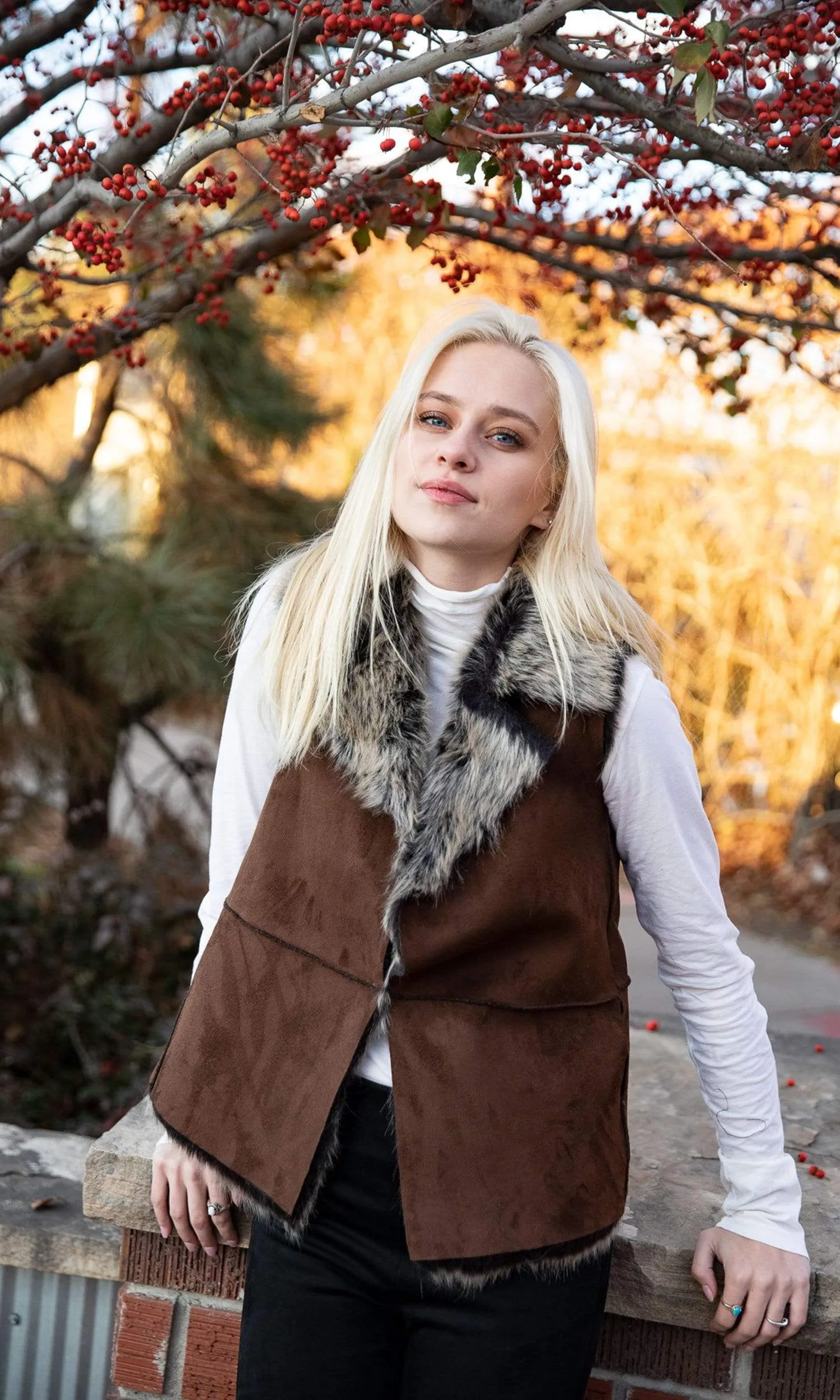 Love Token Miley Faux Fur Vest