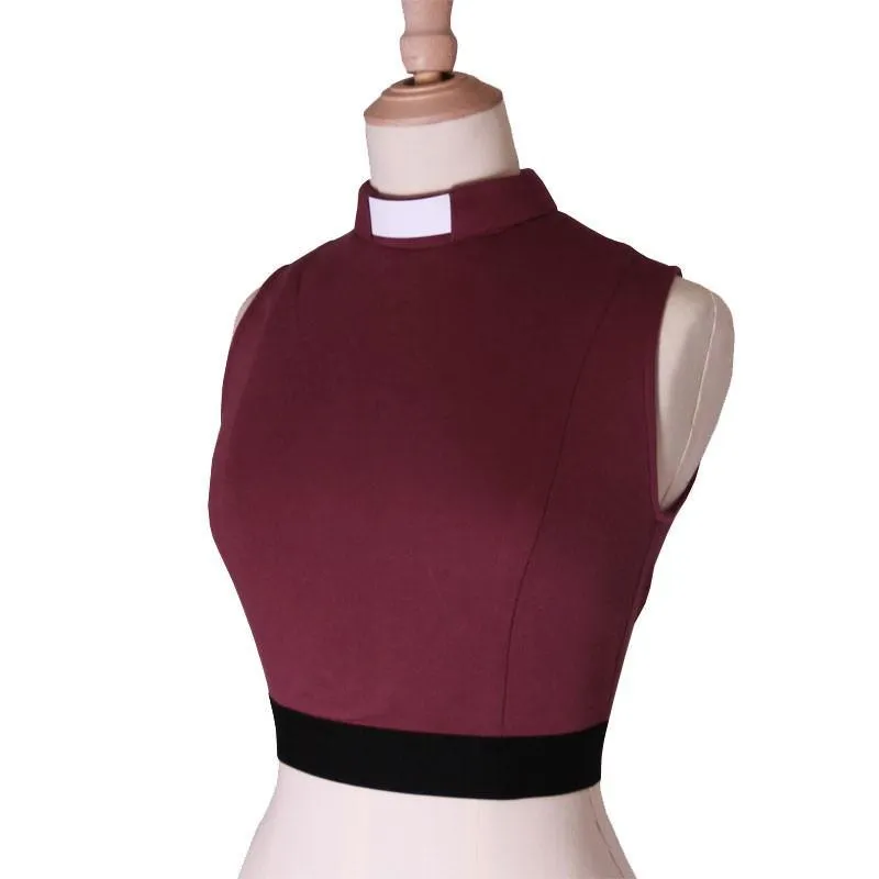 Organic cotton wine vest stock