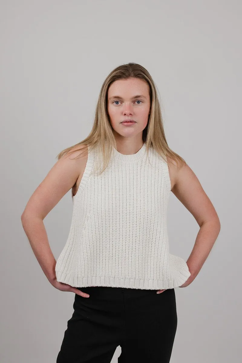 Polly Chunky Cotton Knit Vest