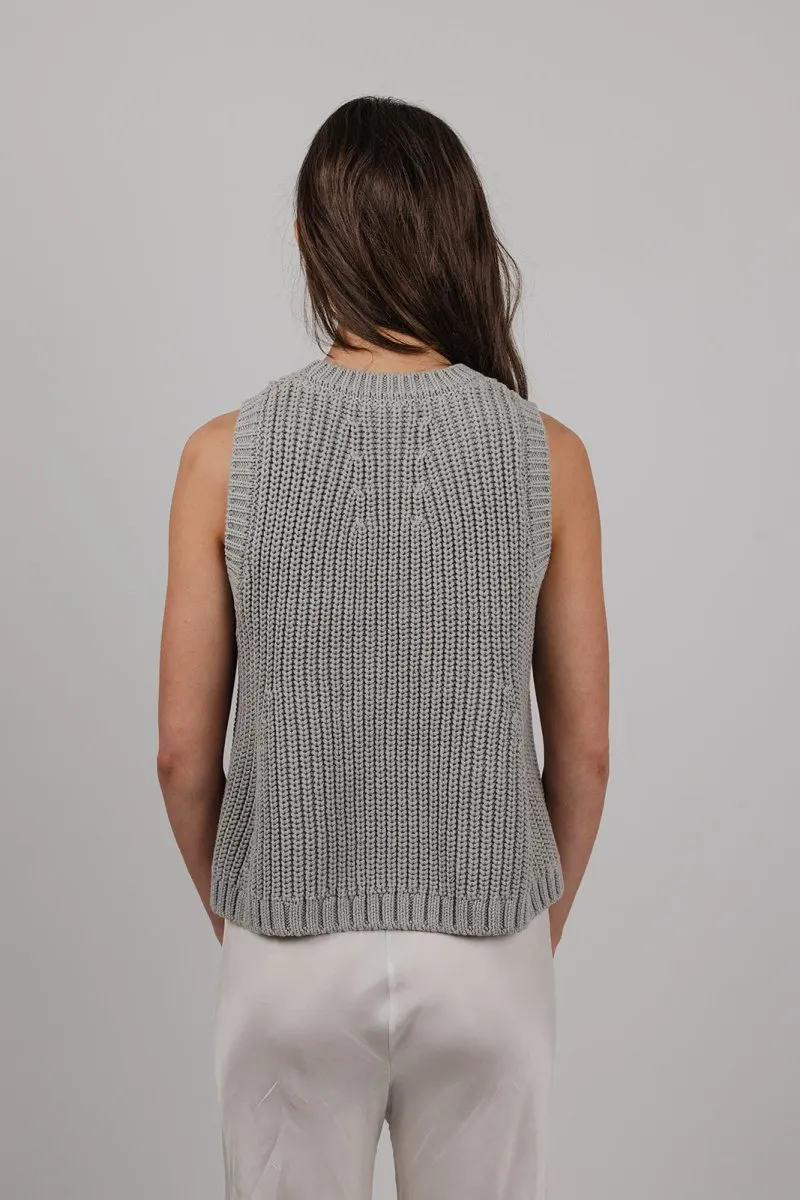 Polly Chunky Cotton Knit Vest