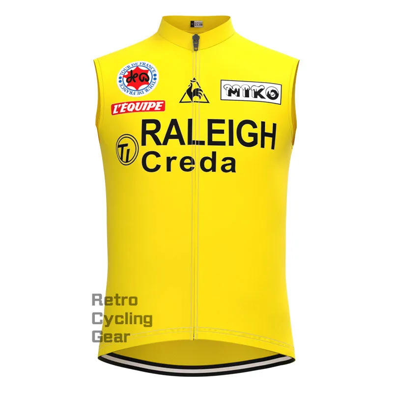 RALEIGH Yellow Retro Cycling Vest