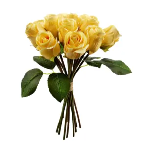 Sincere Floral 29cm Yellow Rosebud