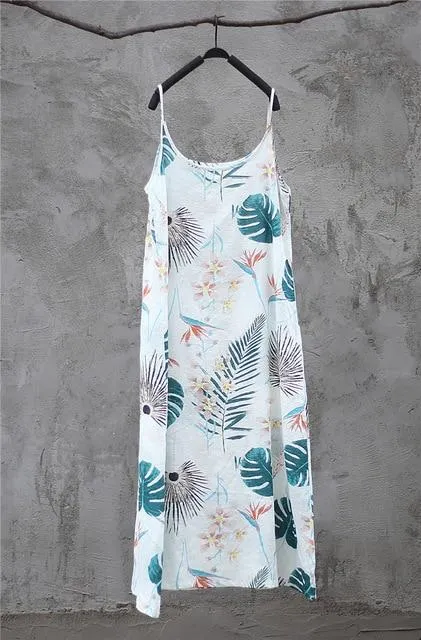 Spaghetti Strap Floral Printed Sundress