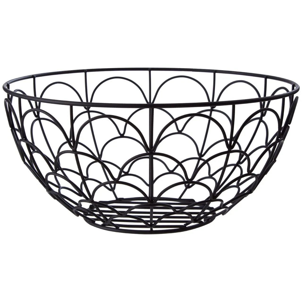 Vertex Deco Fruit Basket - Matte Black