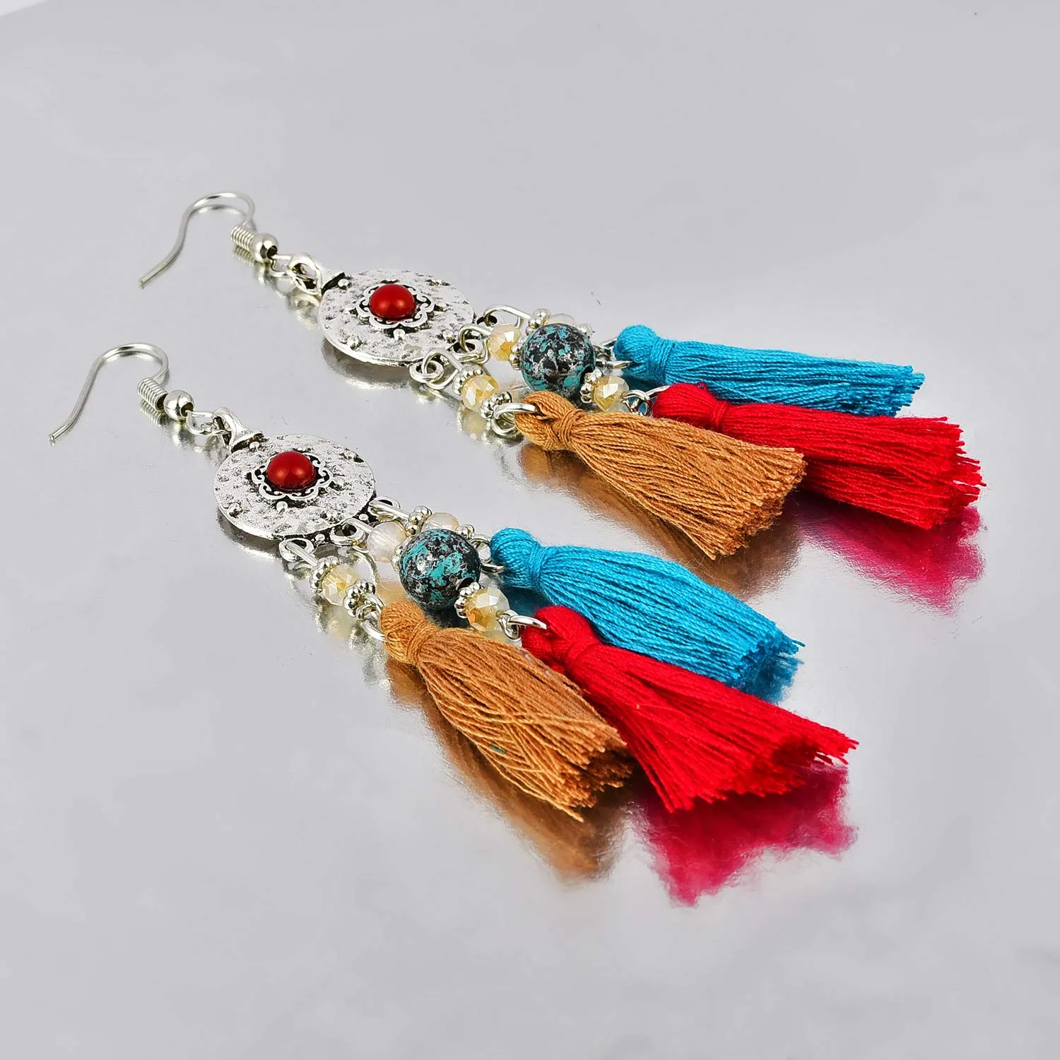 Yellow Chimes Tribal Fashion Tassel Earring for Women & Girls