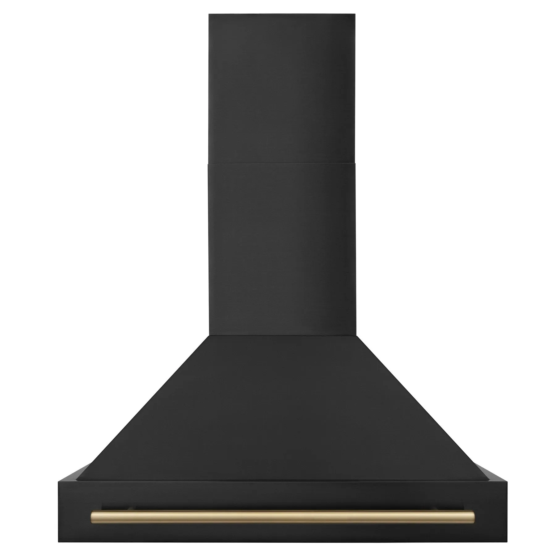 ZLINE 36" Autograph Edition Black Stainless Steel Range Hood with Champagne Bronze Handle (BS655Z-36-CB)